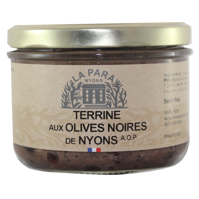 Terrine aux olives noires AOP de Nyons 200 g