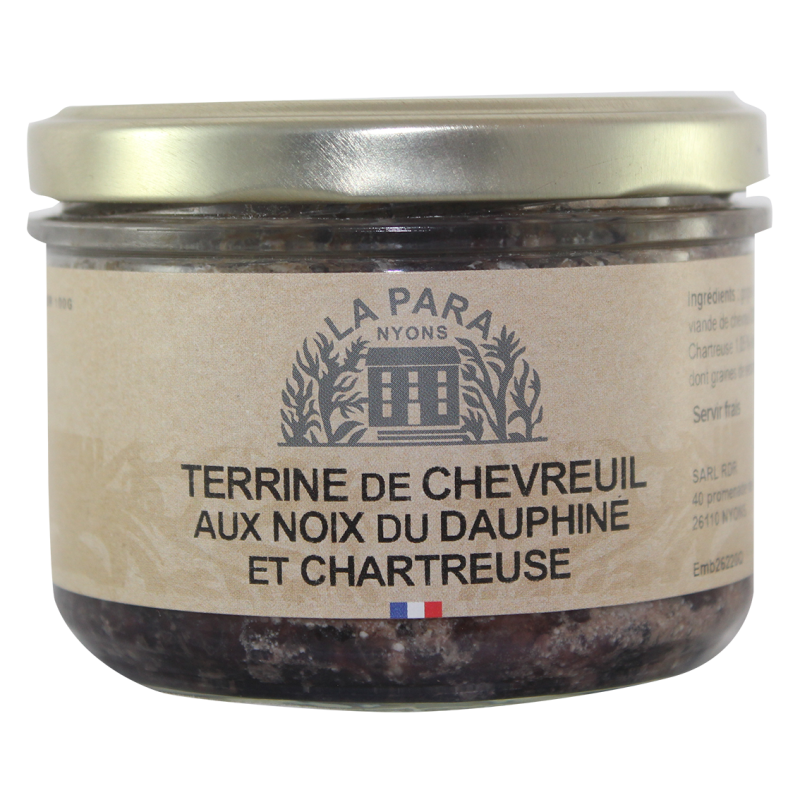 Terrine de Chevreuil aux Noix du Dauphiné et Chartreuse 200 g