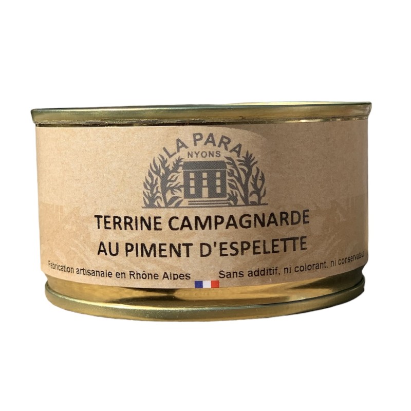 Terrine Campagnarde au Piment d'Espelette 130 g